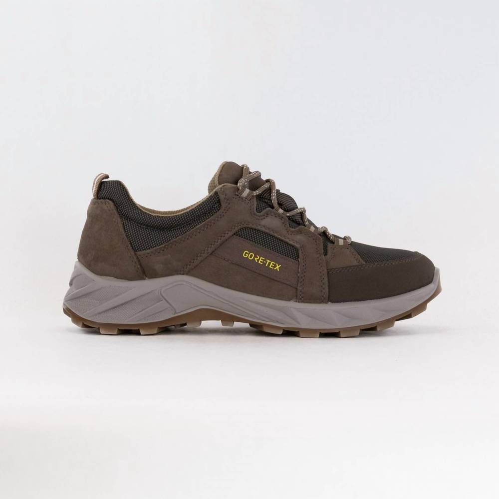 NEW ARA men's sting gore-tex lace up sneaker in beige/grey